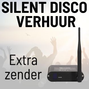 Verhuur silent disco extra zender
