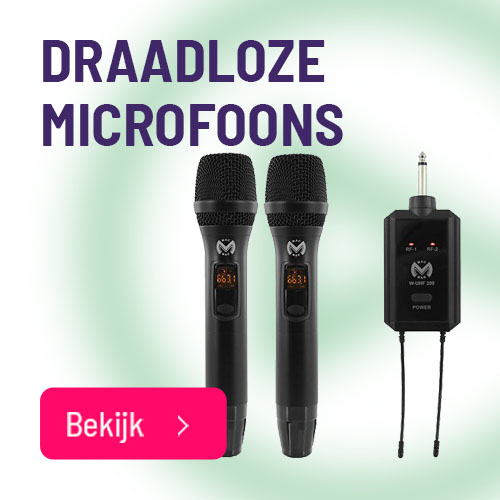 Draadloze microfoon kopen?